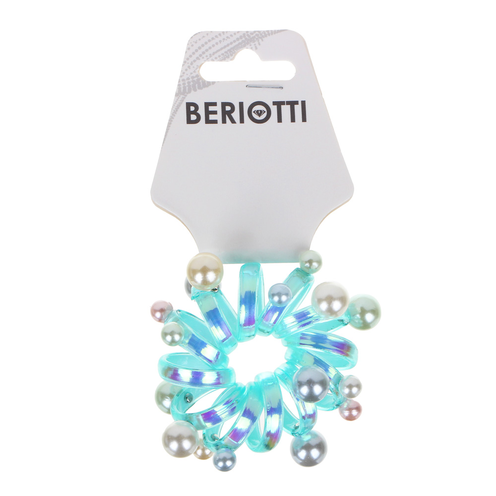 BERIOTTI Резинка-спиралька, ТПУ, d5см, 4 цвета, арт.№ 322-249