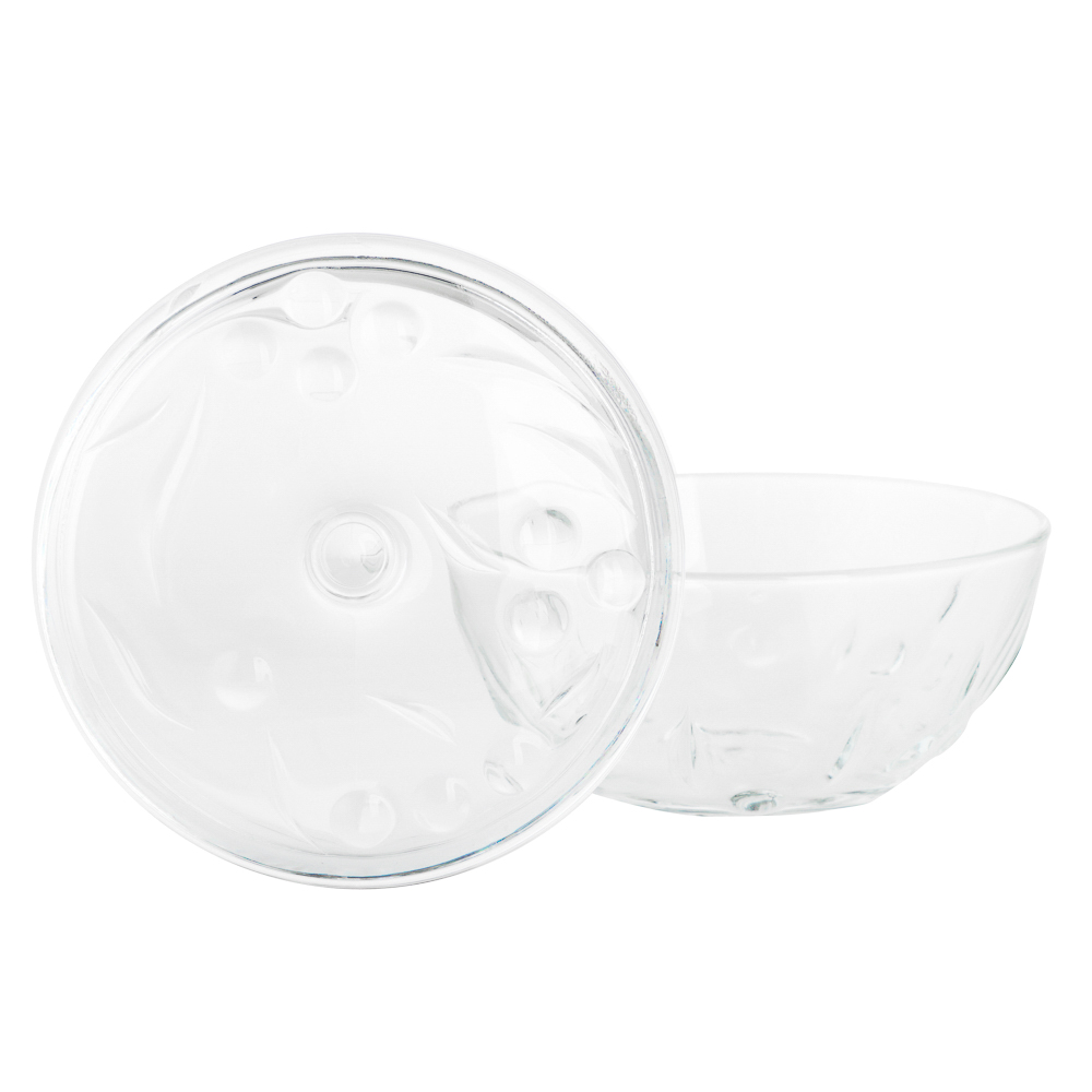 PASABAHCE Перла Сахарница с крышкой 140мм 500мл, стекло, арт.№ 877-780