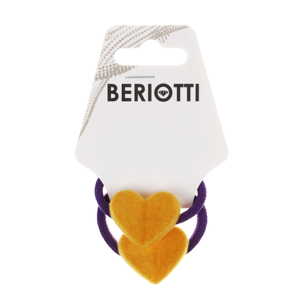 BERIOTTI Набор детских резинок для волос 2шт, нейлон, пластик, 3 см, 2 дизайна, арт.№ 322-284