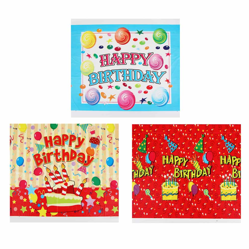 Скатерть тм Fntastic, 108х180см, полиэтилен, 3 дизайна, арт.№ 437-236