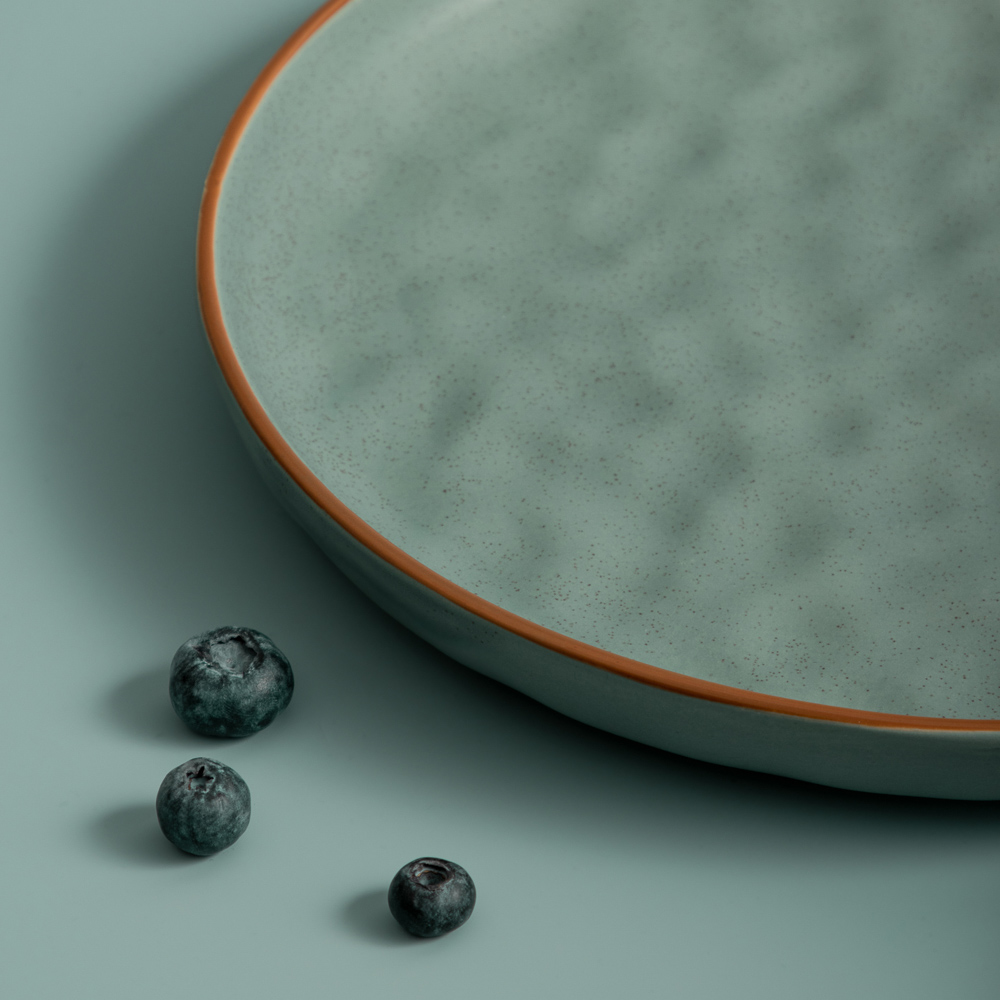 MILLIMI Эвелин Тарелка подстановочная, 26,5х2,5см, керамика, фисташковый, арт.№ 824-041