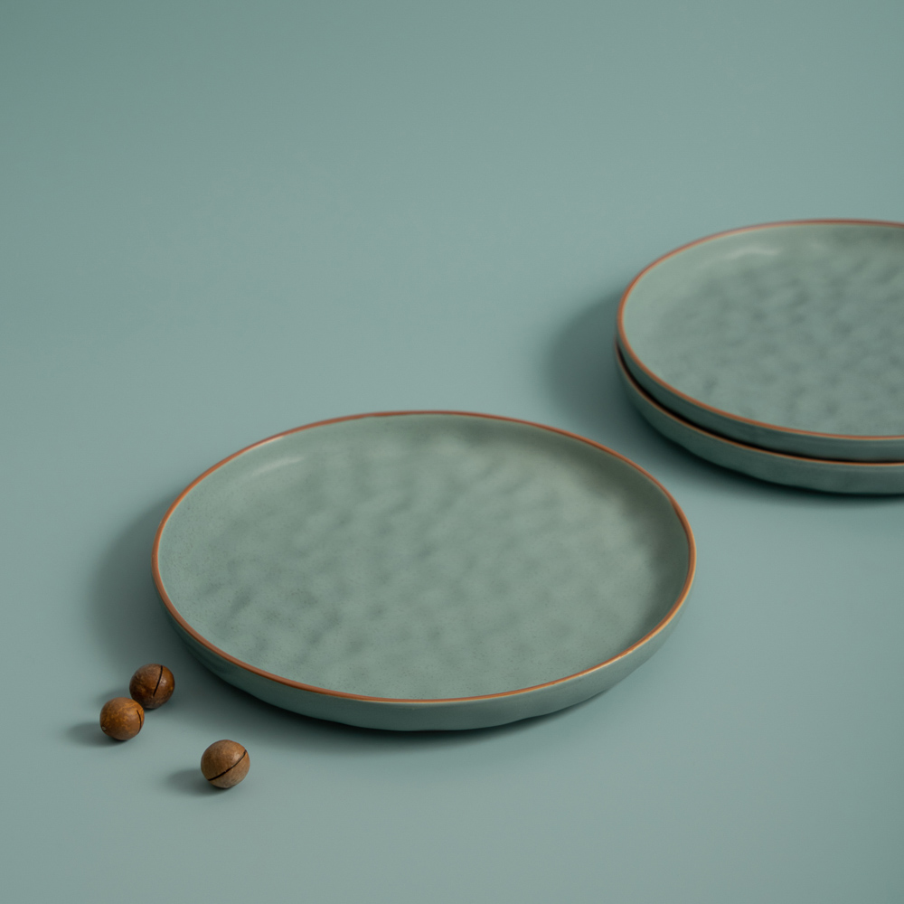 MILLIMI Эвелин Тарелка подстановочная, 26,5х2,5см, керамика, фисташковый, арт.№ 824-041
