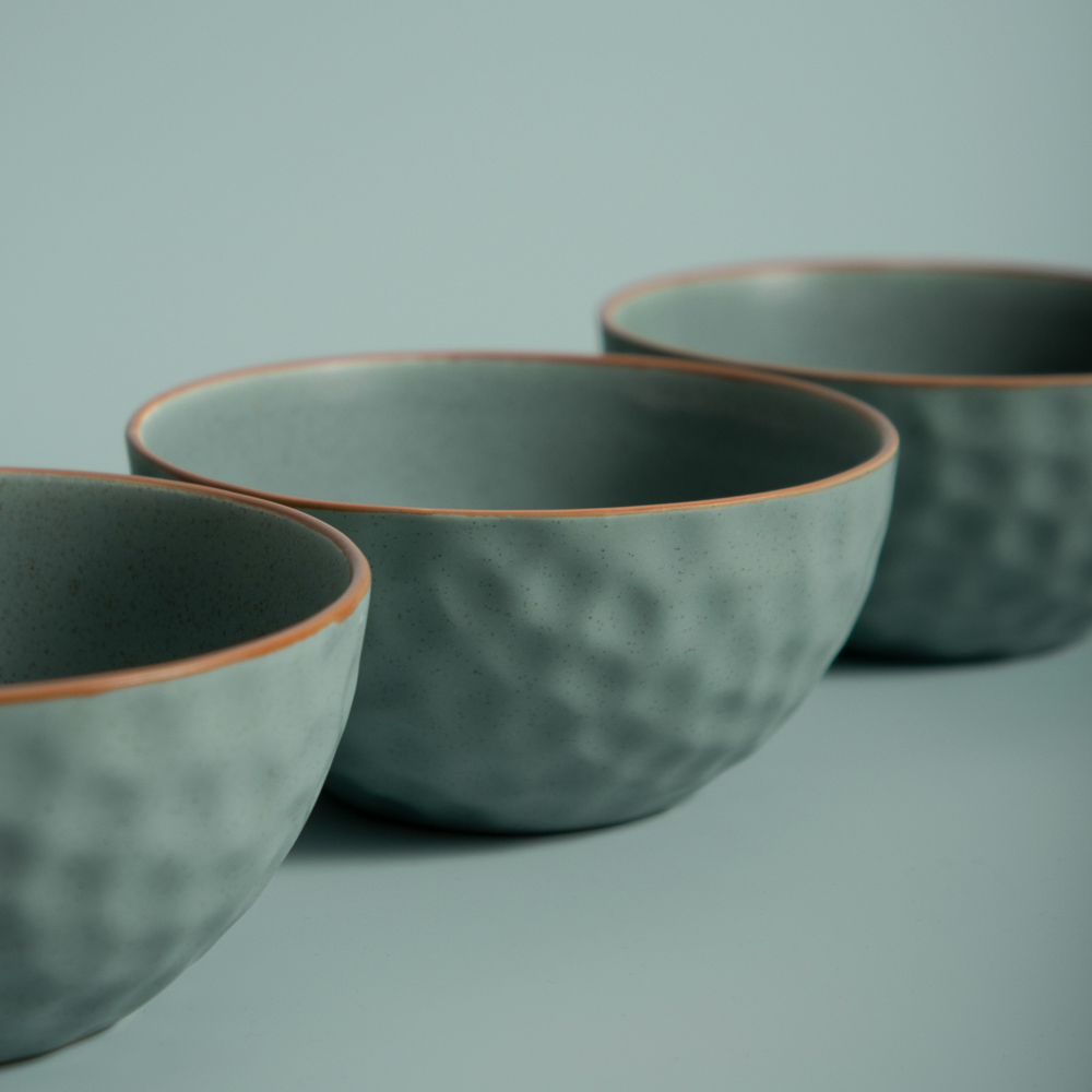 MILLIMI Эвелин Салатник, 650мл, 15х7см, керамика, фисташковый, арт.№ 824-049