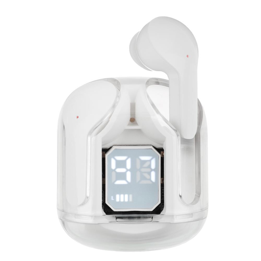 Наушники беспроводные TWS BY SnowPods внутриканальные, 30/150mAh, индикация уровня заряда, белый, арт.№ 410-273