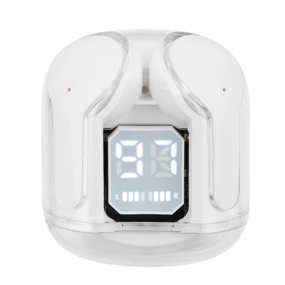 Наушники беспроводные TWS BY SnowPods внутриканальные, 30/150mAh, индикация уровня заряда, белый, арт.№ 410-273