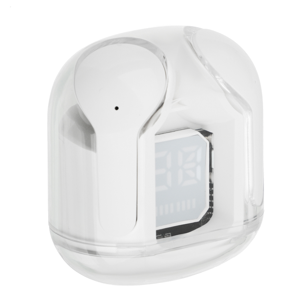 Наушники беспроводные TWS BY SnowPods внутриканальные, 30/150mAh, индикация уровня заряда, белый, арт.№ 410-273