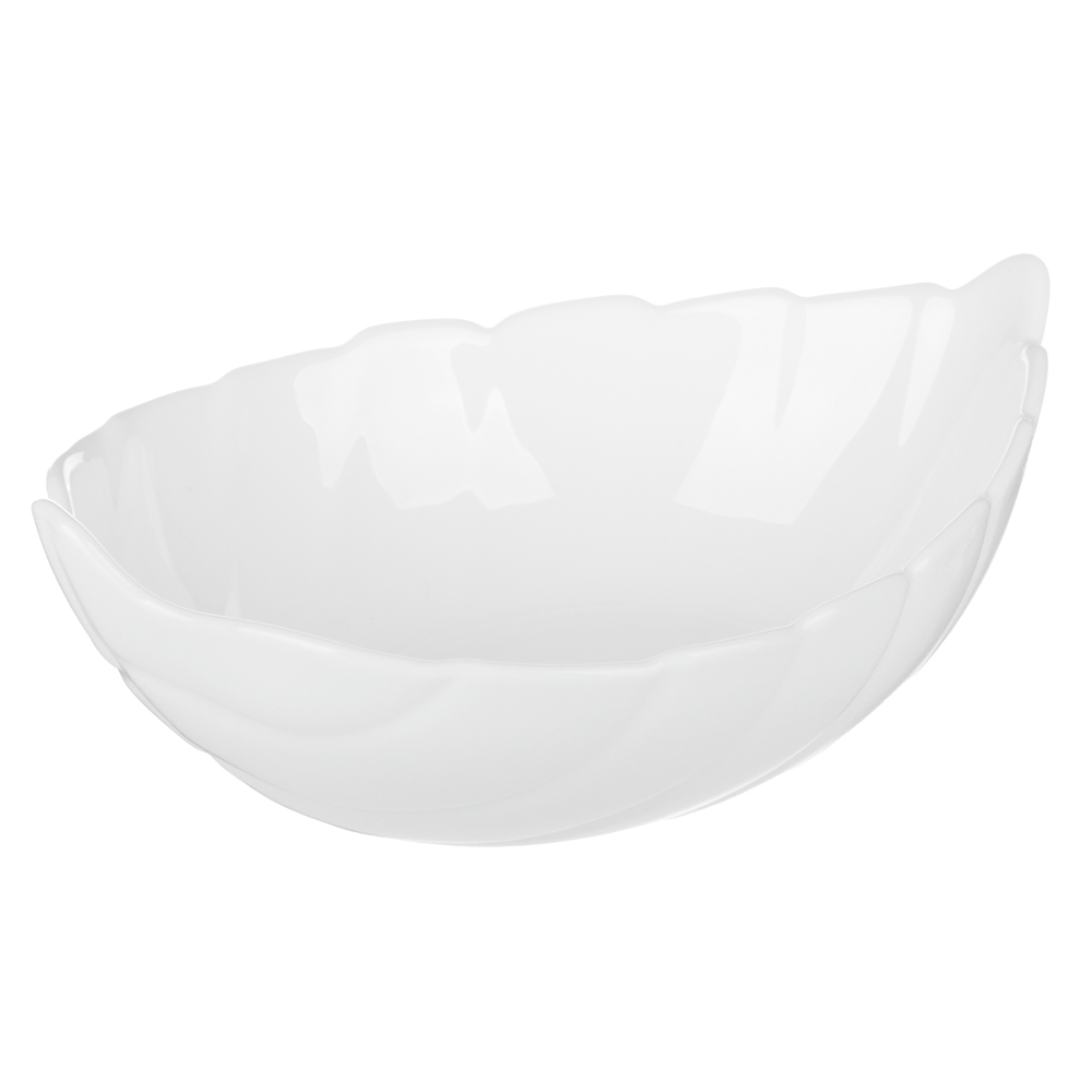 MILLIMI Листья Салатник, опаловое стекло, 14см, арт.№ 818-077