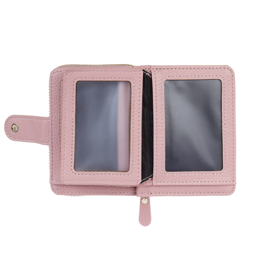 ЮL Норвина Кошелек с отделениями для карт, купюр и пропусков, полиуретан, 11,5x8,5x3,5 см, 2 цвета, КЖ24-15, арт.№ 303-029