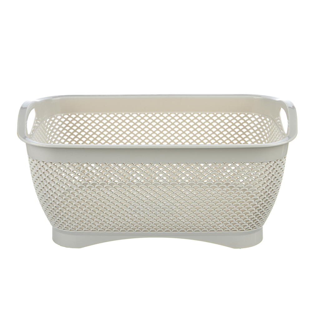 VETTA Корзинка универсальная с ручками "Стиль", 34х24,5х16,5см, пластик, 2 цвета, арт.№ 406-151
