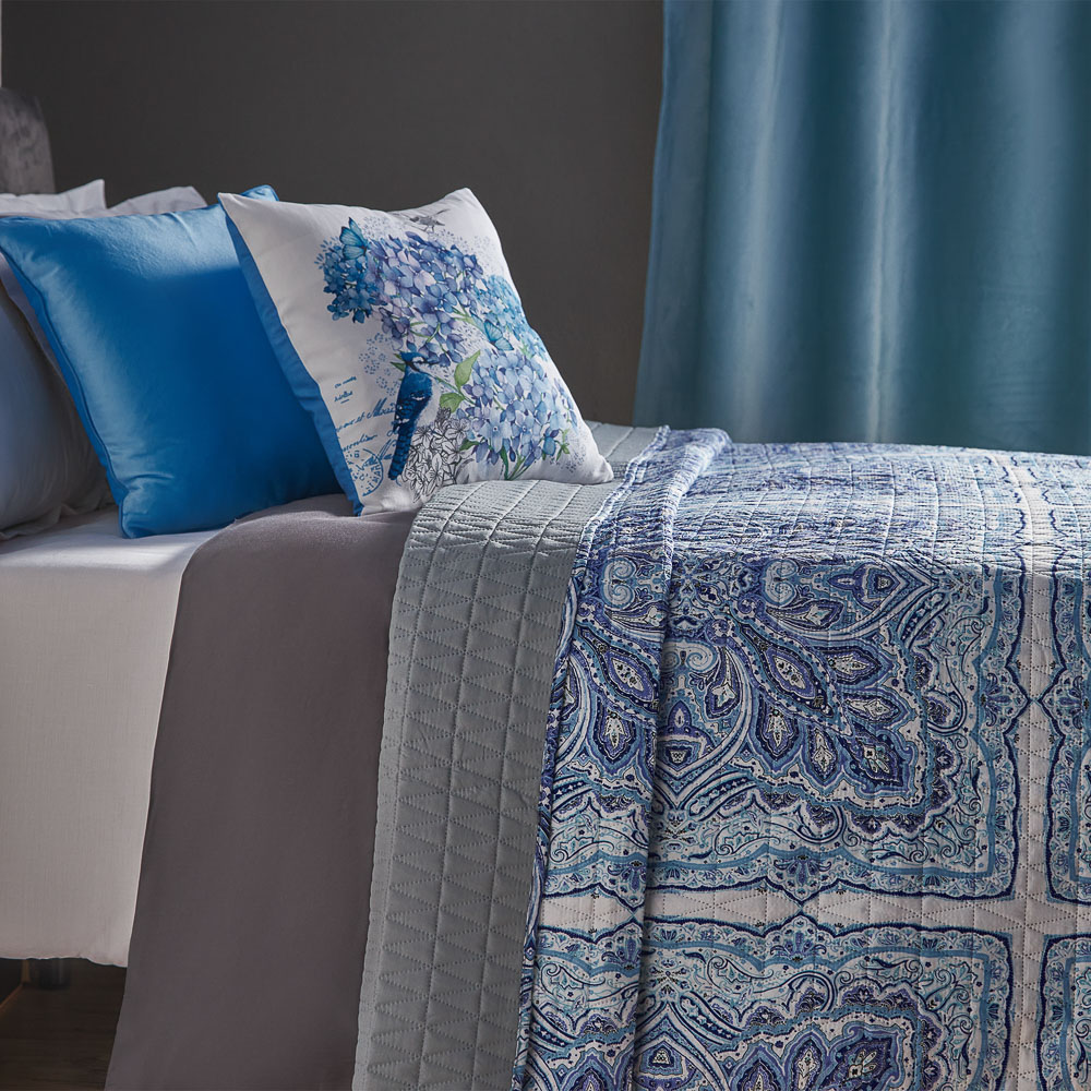 PROVANCE Гортензия Покрывало стеганое 200х220см, 100% полиэстер, арт.№ 488-066