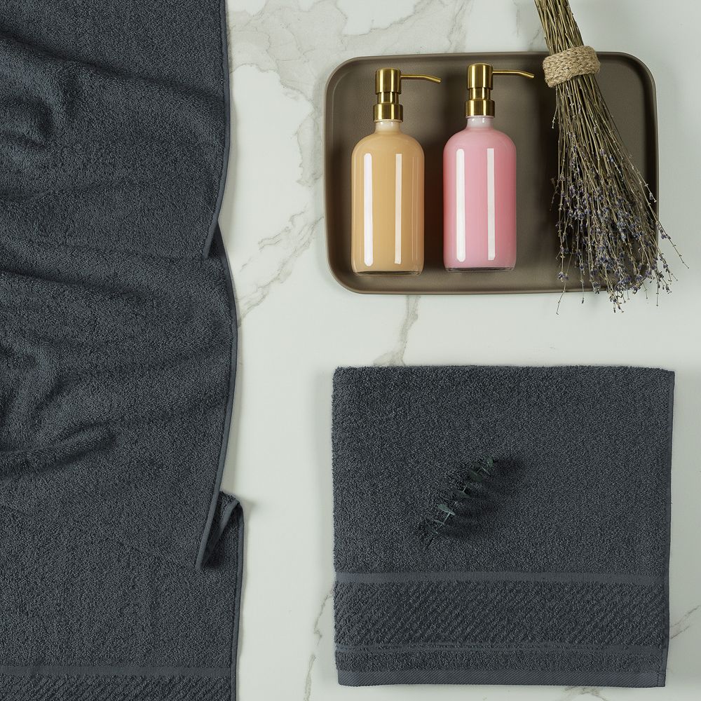 PROVANCE Виана Полотенце махровое, 100% хлопок, 70х130см, графит, арт.№ 484-072