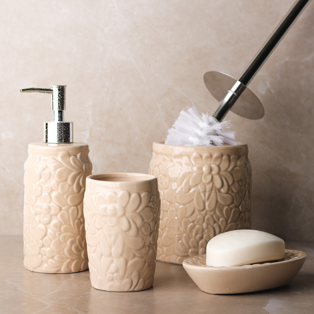 BY Набор для ванной 3 пр. "В гостях у сказки", керамика, 2 цвета, арт.№ 463-110