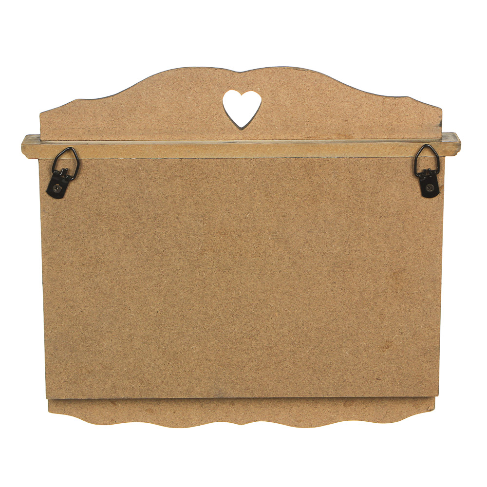 LADECOR Ключница открытого типа, 6 крючков, 22х25,5х4,5см, МДФ, 2 дизайна, арт.№ 510-166