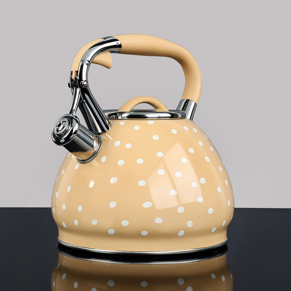 VETTA Чайник стальной 3,0л "Горошек-Леме", индукция, арт.№ 847-116