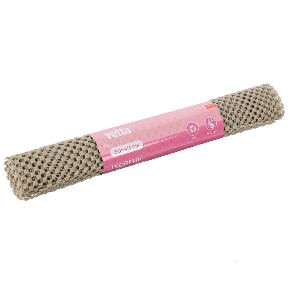 Коврик для сушки посуды тм VETTA, 30х40см, ПВХ, 320г/м2, арт.№ 485-119