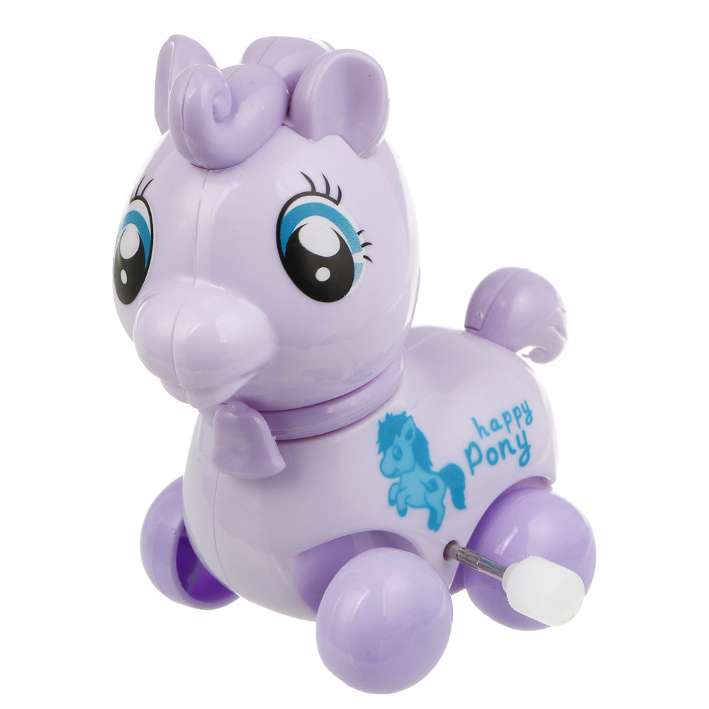 Игрушка заводная "Лошадки", ABS, 9х8,5х6см, 6 дизайнов, арт.№ 260-055