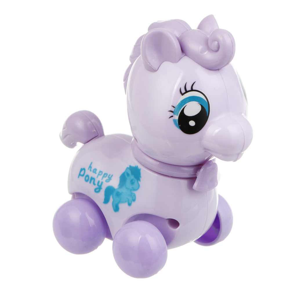 Игрушка заводная "Лошадки", ABS, 9х8,5х6см, 6 дизайнов, арт.№ 260-055