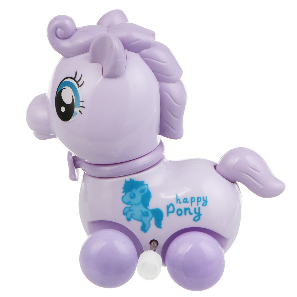 Игрушка заводная "Лошадки", ABS, 9х8,5х6см, 6 дизайнов, арт.№ 260-055