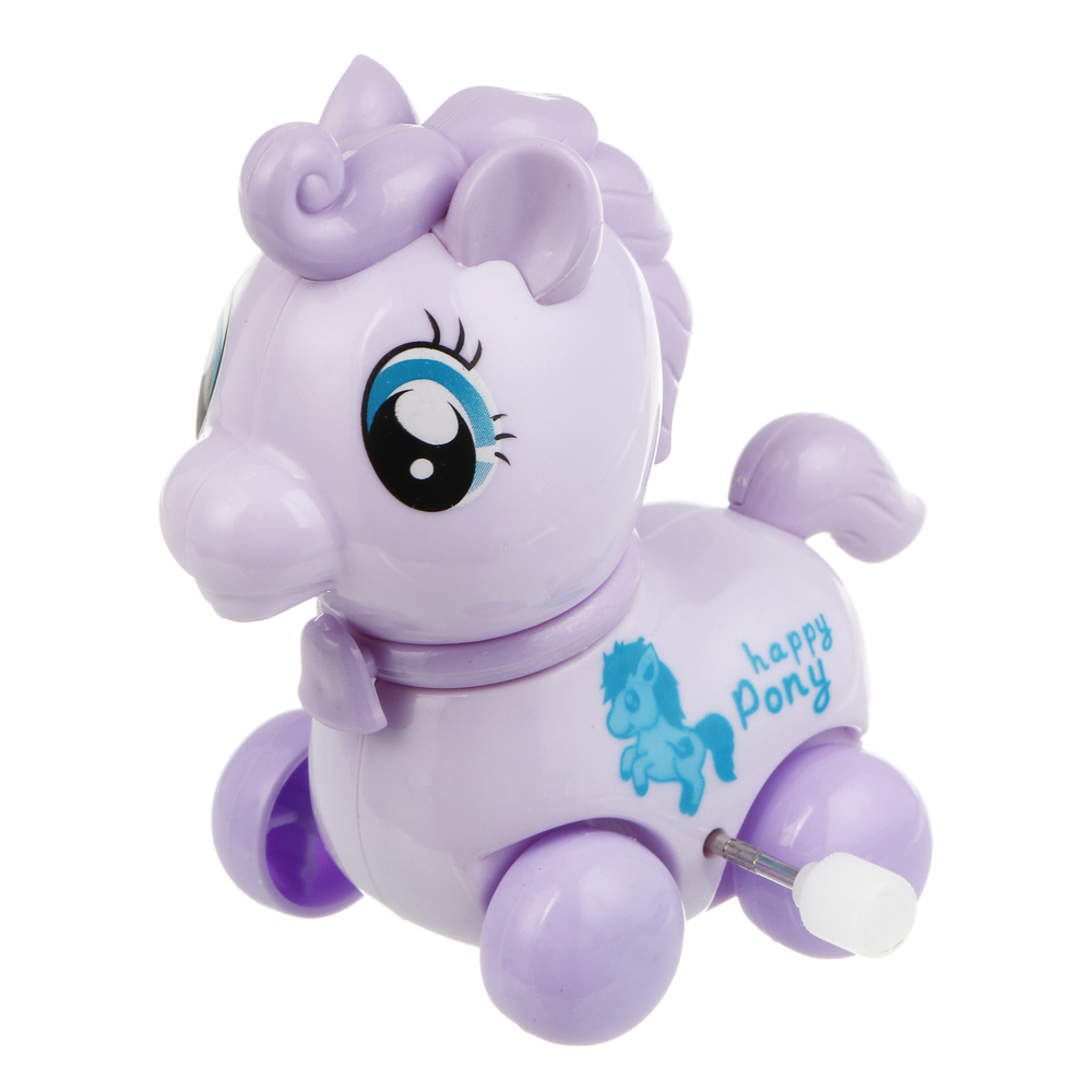 Игрушка заводная "Лошадки", ABS, 9х8,5х6см, 6 дизайнов, арт.№ 260-055