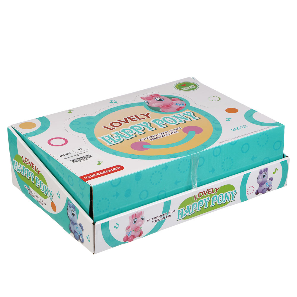 Игрушка заводная "Лошадки", ABS, 9х8,5х6см, 6 дизайнов, арт.№ 260-055