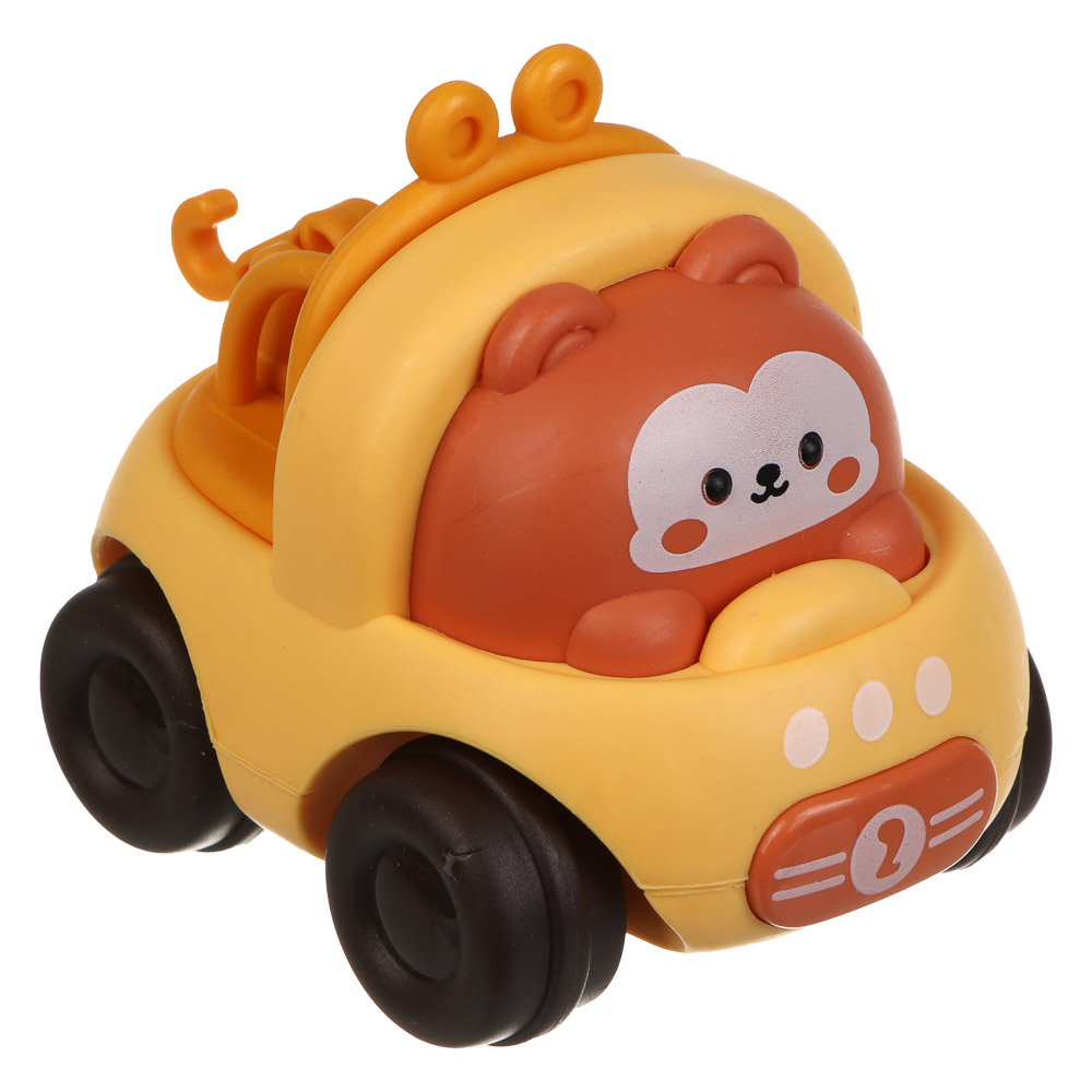 Игрушка для малышей в виде животных, инерция, PP, 6х7х7,9см, 4 дизайна, арт.№ 260-057