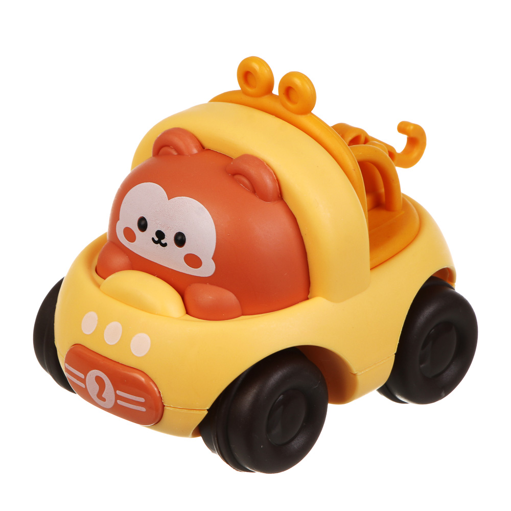 Игрушка для малышей в виде животных, инерция, PP, 6х7х7,9см, 4 дизайна, арт.№ 260-057