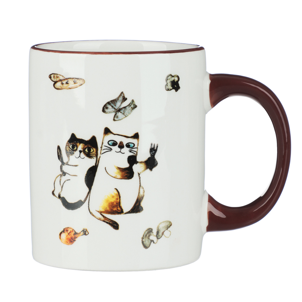 Кружка 300мл, тм MILLIMI Котовасия, керамика, арт.№ 824-299