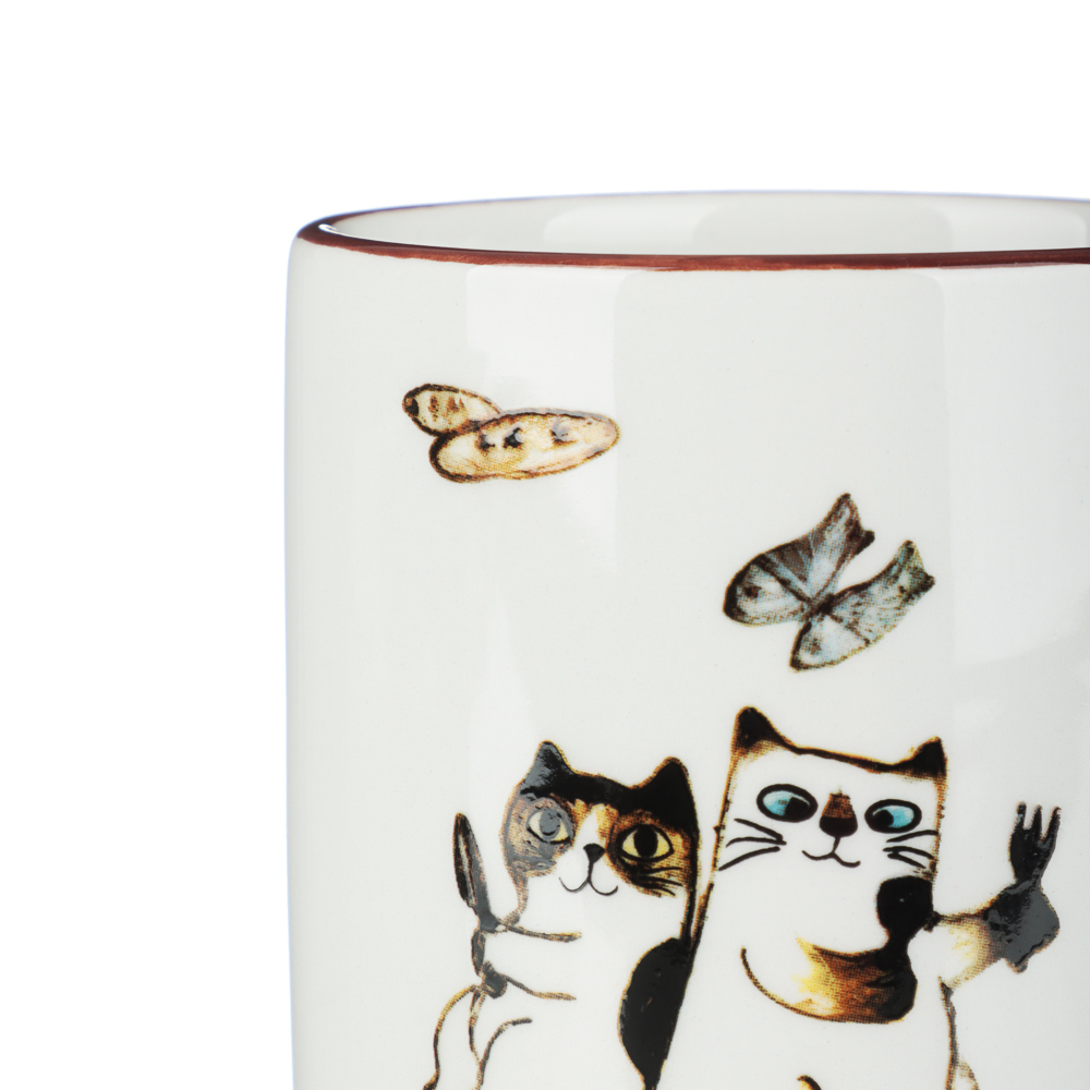 Кружка 300мл, тм MILLIMI Котовасия, керамика, арт.№ 824-299