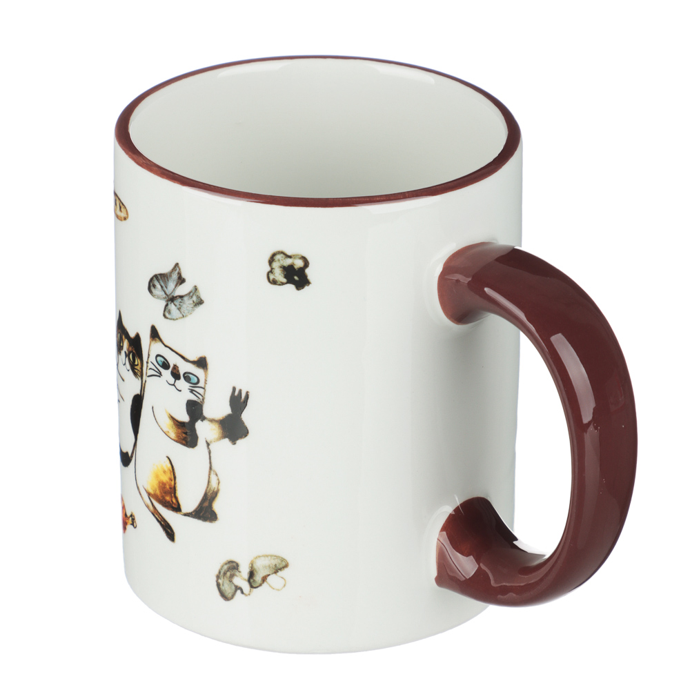 Кружка 300мл, тм MILLIMI Котовасия, керамика, арт.№ 824-299