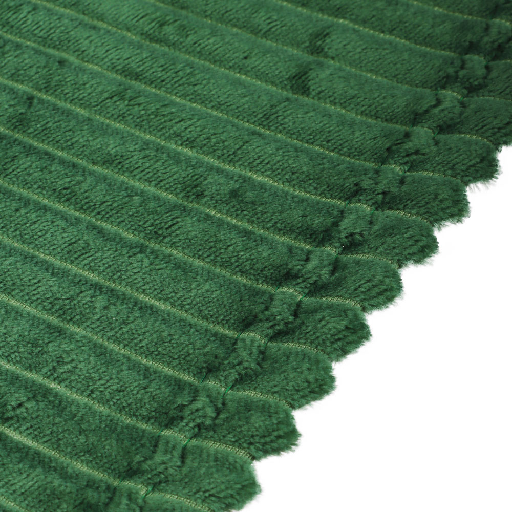 PROVANCE Плед, микрофибра, 180х200см, 280гр/м "Волна", зеленый MP, арт.№ 486-111