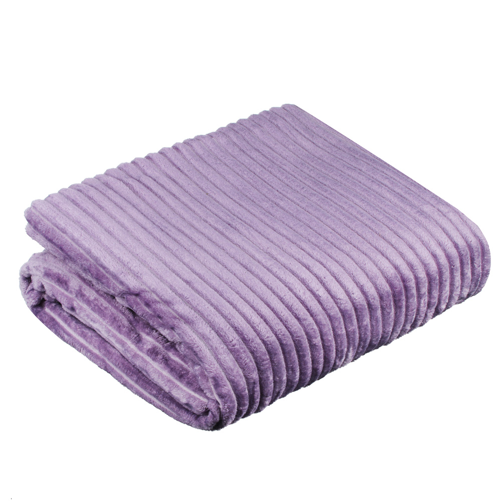 PROVANCE Плед, микрофибра, 180х200см, 280гр/м "Волна", лаванда MP, арт.№ 486-112