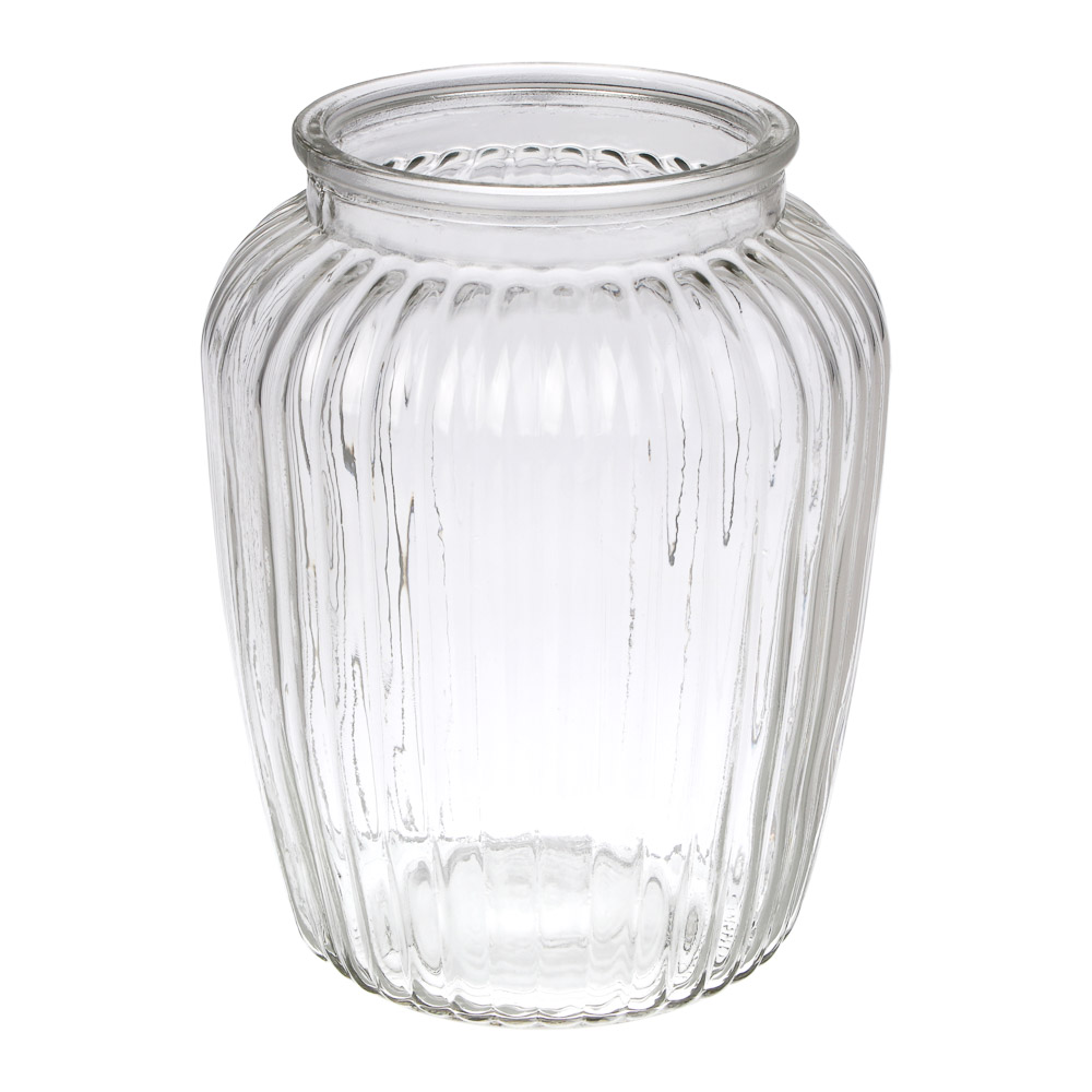 Ваза тм MILLIMI Тюльпан, 18,5x14см, стекло, в асс-те, инд. упак, арт.№ 502-223