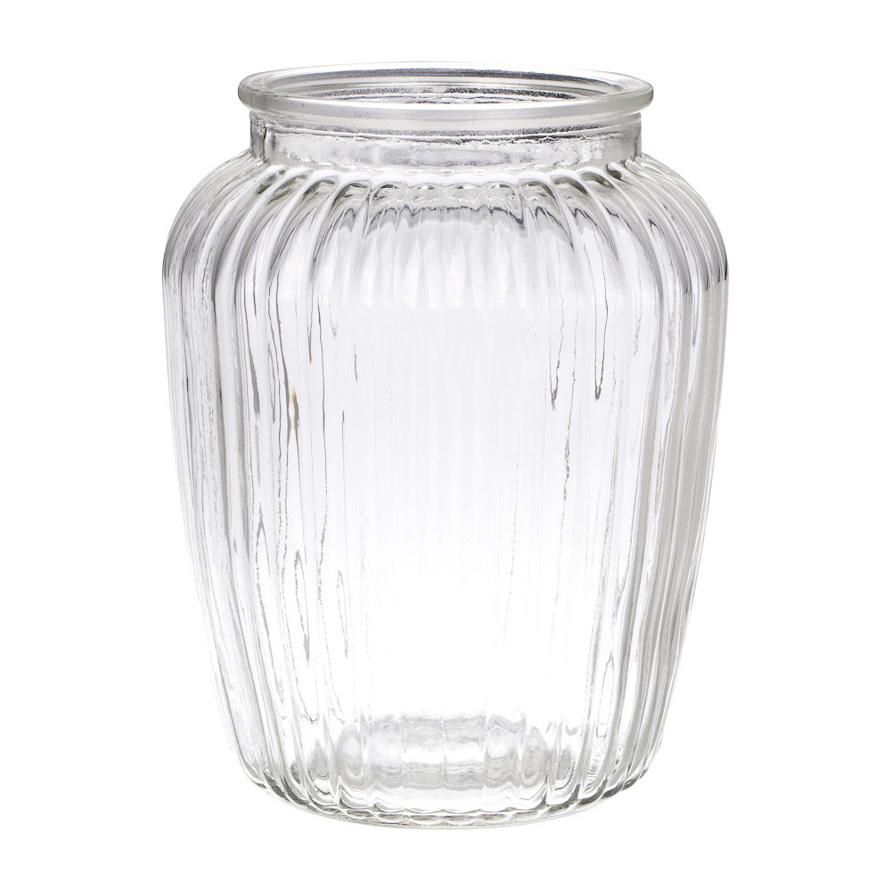 Ваза тм MILLIMI Тюльпан, 18,5x14см, стекло, в асс-те, инд. упак, арт.№ 502-223