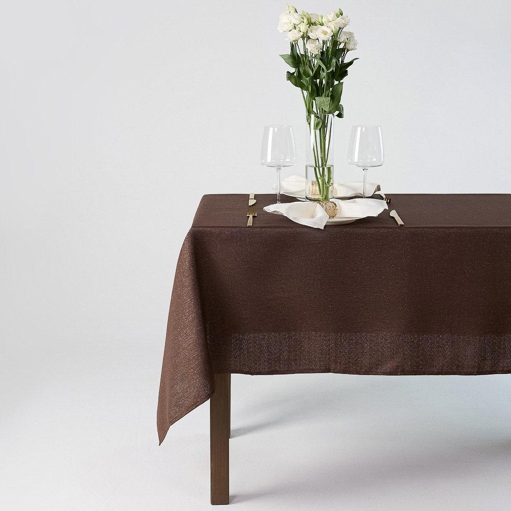 PROVANCE Фелиз Скатерть текстильная с водоотталк.пропиткой, 140x180см, 85% пэ 15% люрекс, арт.№ 492-193