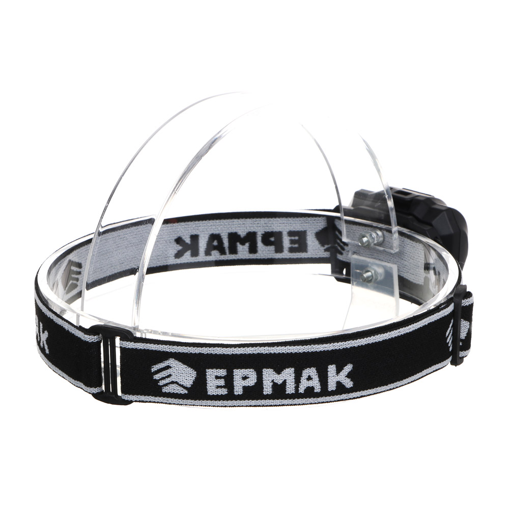Фонарь налобный тм ЕРМАК, 2 LED+COB, 3 режима, 3хААА, 6х4,6х3,5см, красный свет, арт.№ 221-029