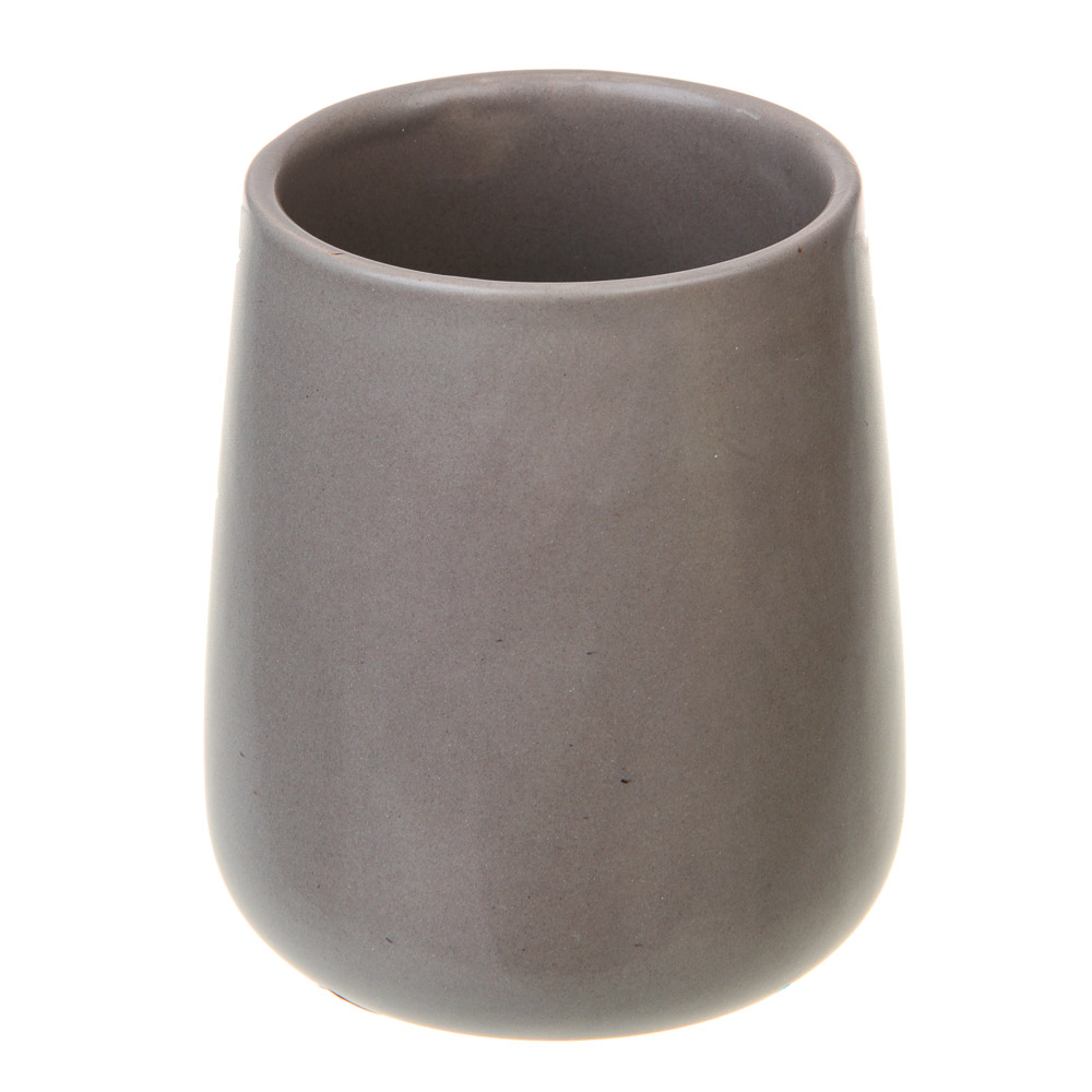 VETTA Стакан для ванной комнаты, 400 мл, 10,4x9x9 см, керамика, "Космос", мокко, арт.№ 478-258