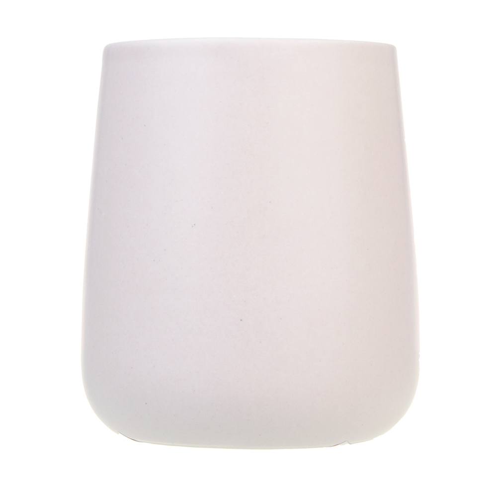 VETTA Стакан для ванной комнаты, 400 мл, 10,4x9x9 см, керамика, "Космос", бежевый, арт.№ 478-261