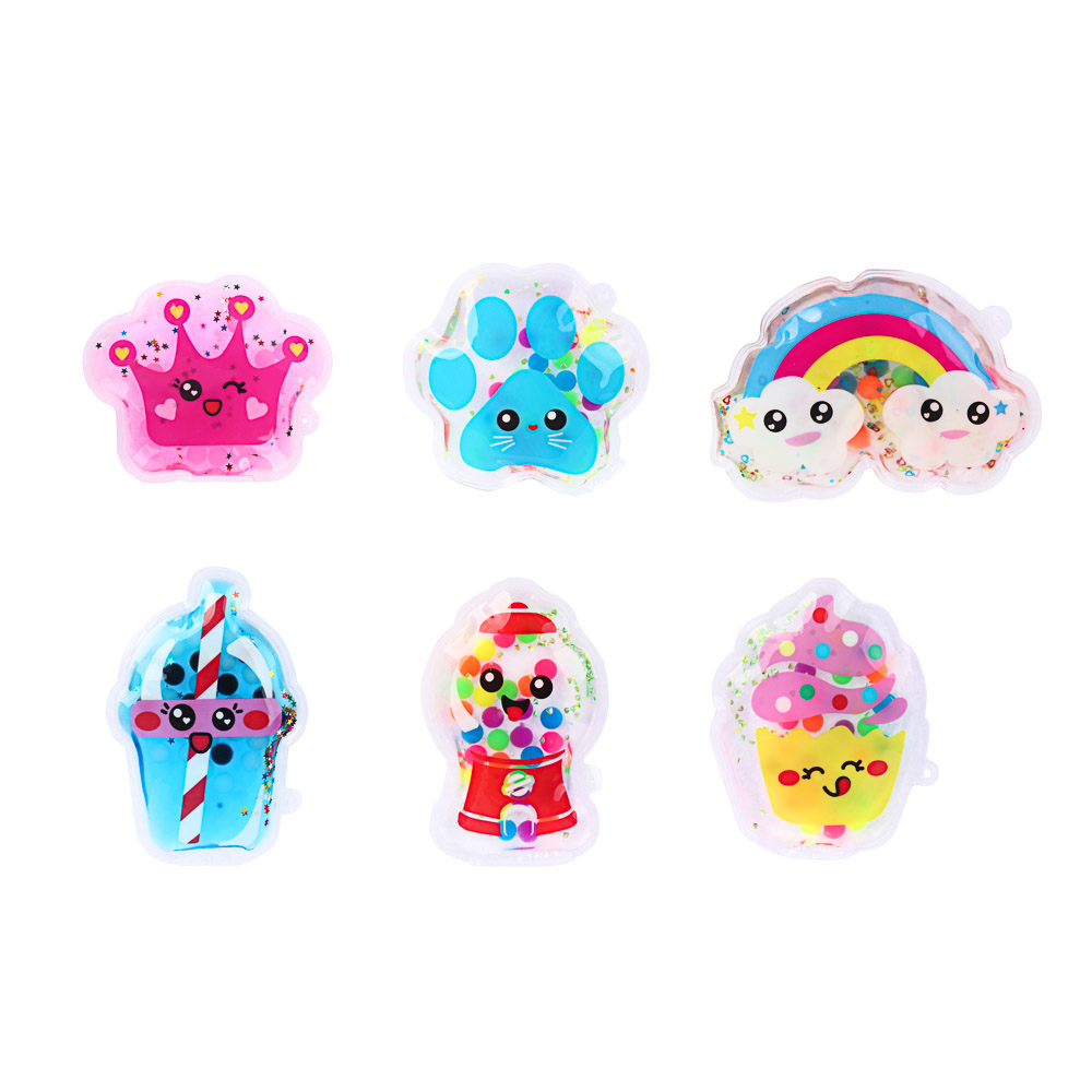 Игрушка антистресс для малышей "Забавные шарики", ИГРОЛЕНД, PVC, TPR, 18,5х15см, 6 дизайнов, арт.№ 295-304