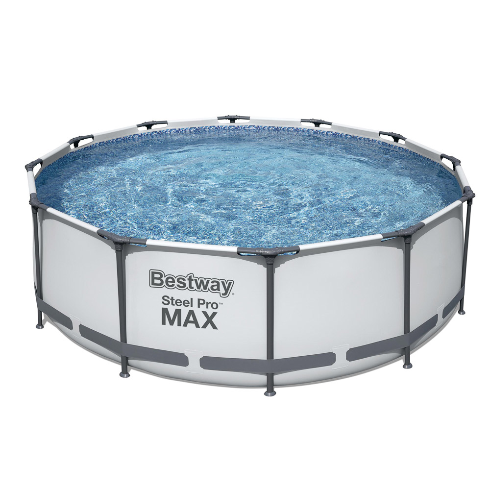 BESTWAY Бассейн каркасный, ПВХ, 366х100см, 9150л, с фильтр-насосом и лестницей, 56418, арт.№ 107-204