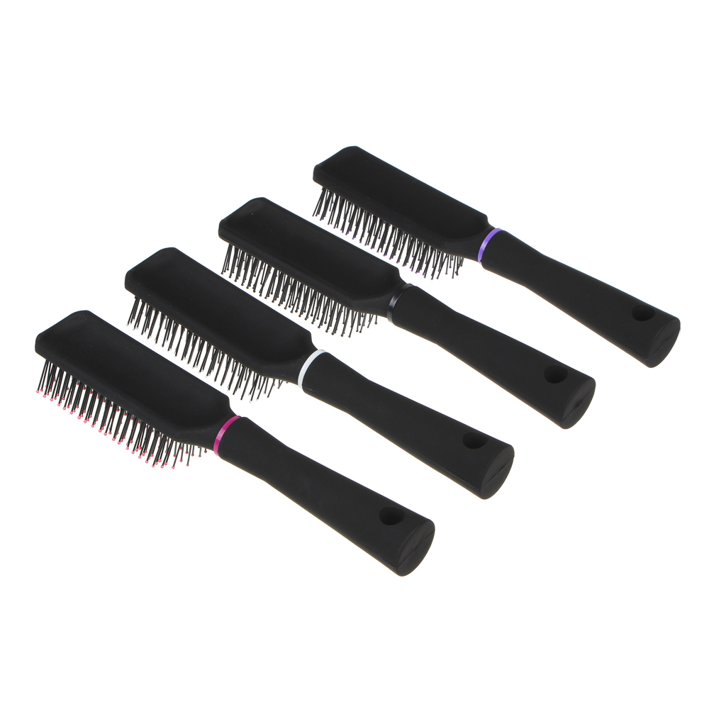 Расческа массажная тм ЮНИLOOK Классика, пластик, 22см, 4 цвета, арт.№ 318-009