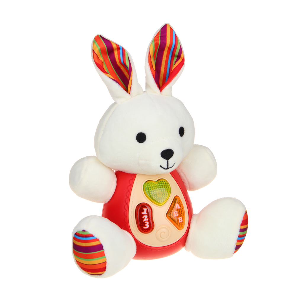 ИГРОЛЕНД Питомец музыкальный "Зайка", текстиль,  ABS пластик, звук, 19х21х13 см, арт.№ 272-822