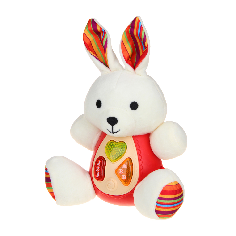 ИГРОЛЕНД Питомец музыкальный "Зайка", текстиль,  ABS пластик, звук, 19х21х13 см, арт.№ 272-822