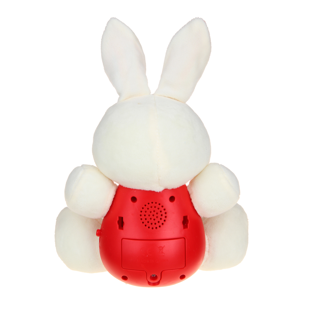 ИГРОЛЕНД Питомец музыкальный "Зайка", текстиль,  ABS пластик, звук, 19х21х13 см, арт.№ 272-822