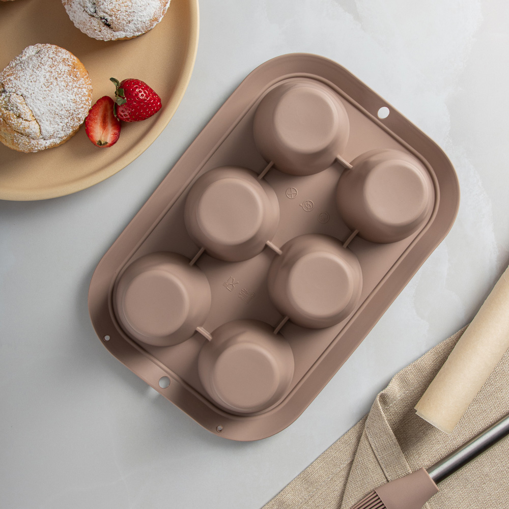 SATOSHI Алион Форма для выпечки 6 ячеек 28,8x19,8х5,3см, силикон, арт.№ 856-109