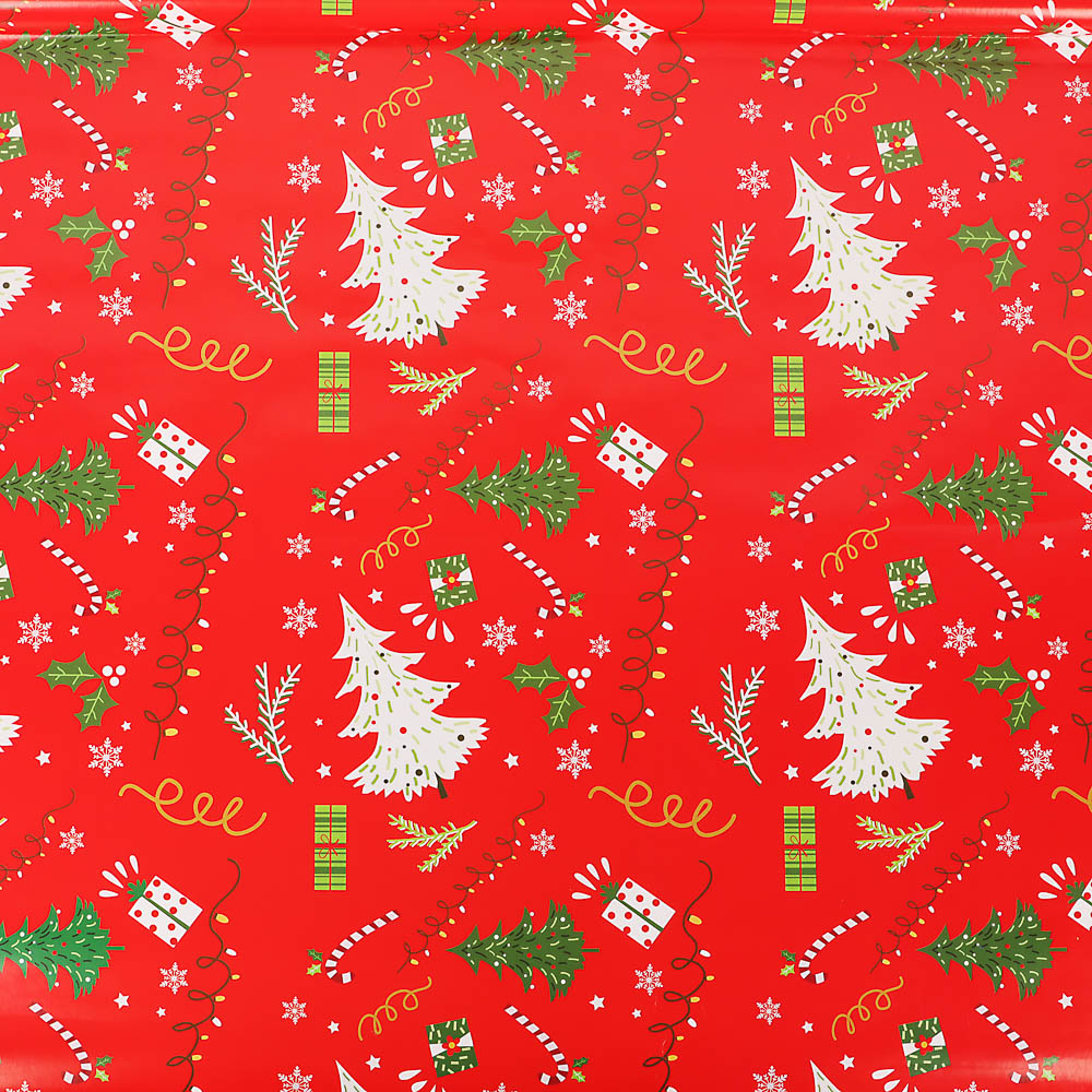 Бумага тм СНОУ БУМ подарочная, 70x100 см, 70 г односторонняя, 4 диз., арт.2, арт.№ 570-079