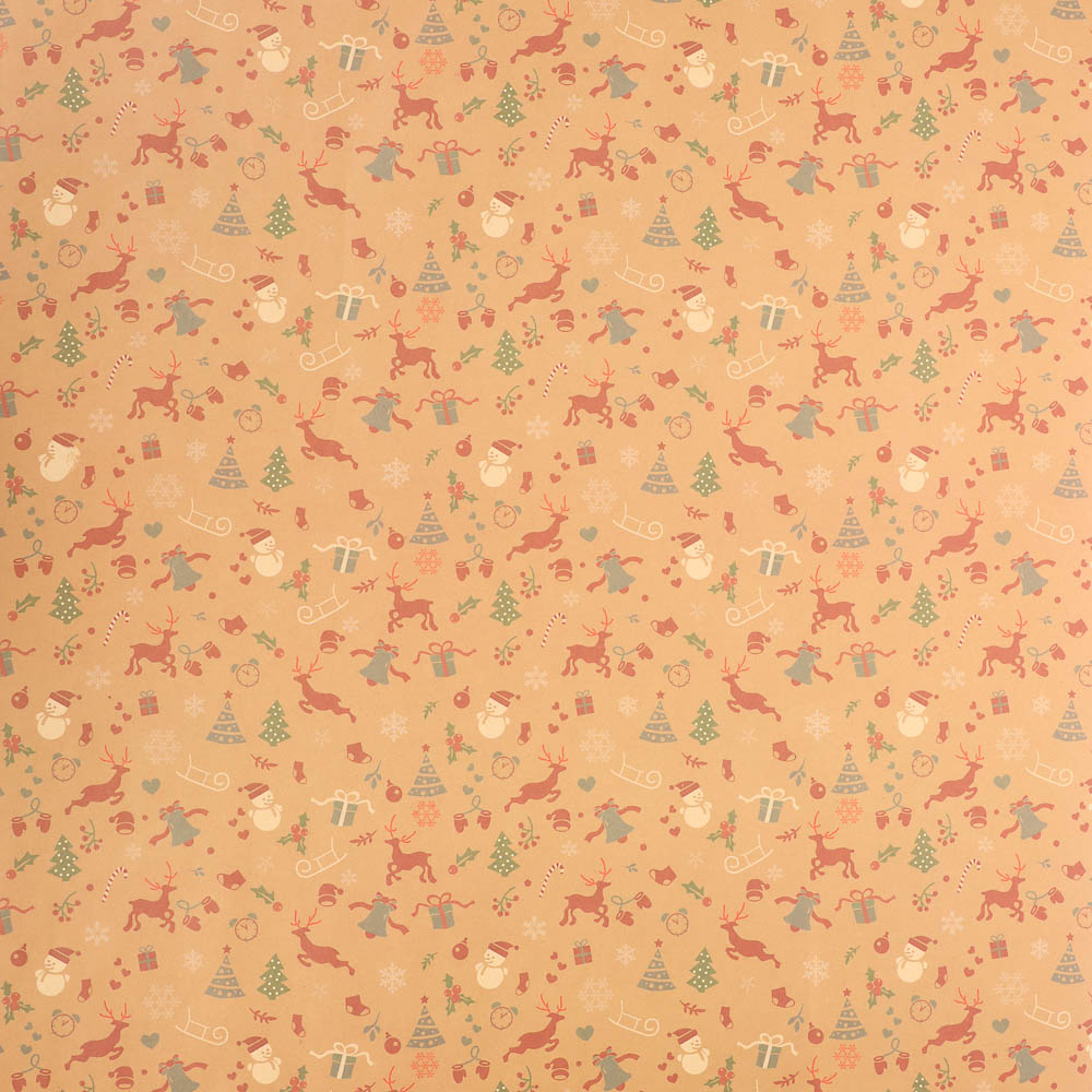 Бумага тм СНОУ БУМ подарочная, 70x100 см, 70 г односторонняя, 4 диз., арт.2, арт.№ 570-079