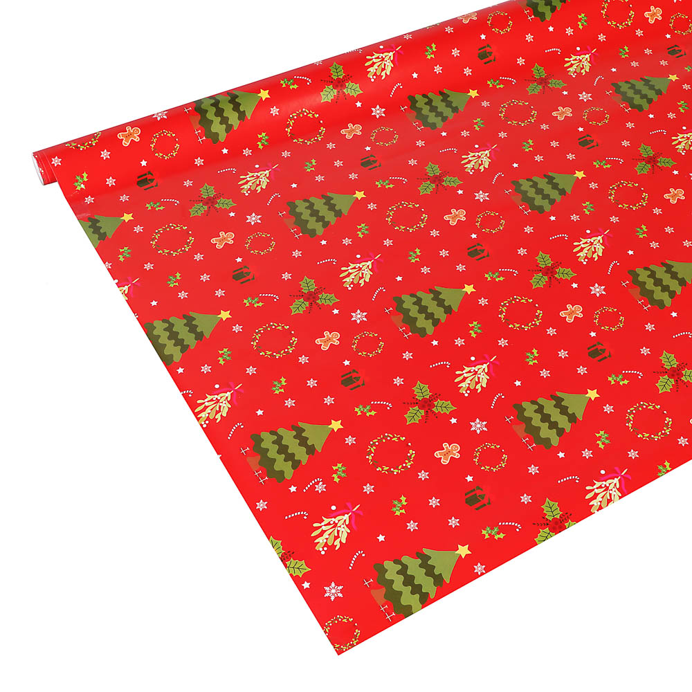 Бумага тм СНОУ БУМ подарочная, 70x100 см, 70 г односторонняя, 6 диз., арт.3, арт.№ 570-080