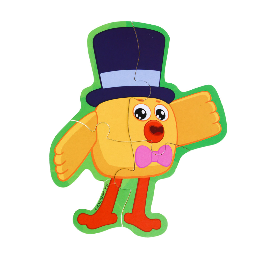 МИМИМИШКИ Пазлы для малышей, 4 предмета., ЭВА, 16х26х2см, арт.№ 262-461