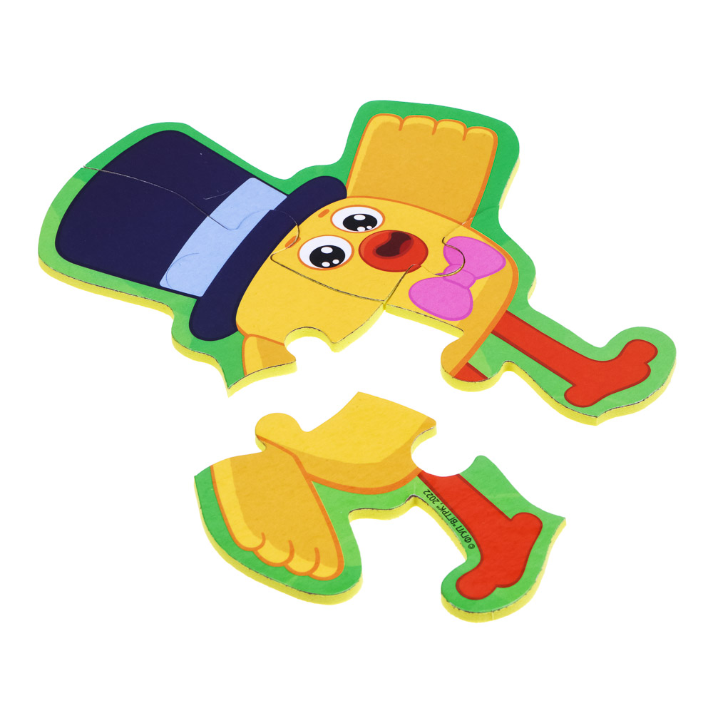 МИМИМИШКИ Пазлы для малышей, 4 предмета., ЭВА, 16х26х2см, арт.№ 262-461