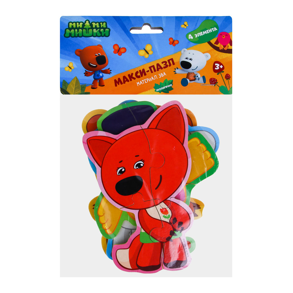 МИМИМИШКИ Пазлы для малышей, 4 предмета., ЭВА, 16х26х2см, арт.№ 262-461